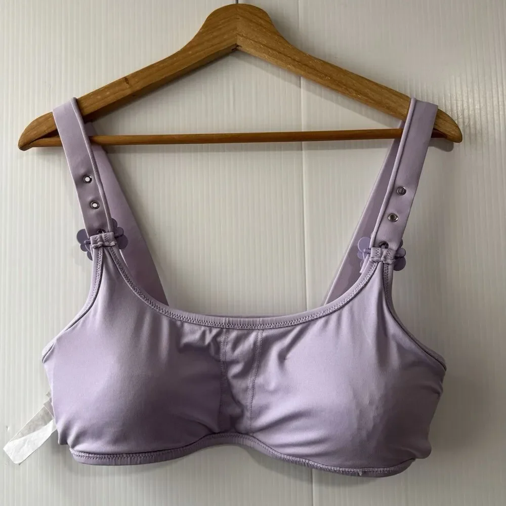 Kate Spade New York Swim Bikini Top Frozen Lilac Size L Women’s